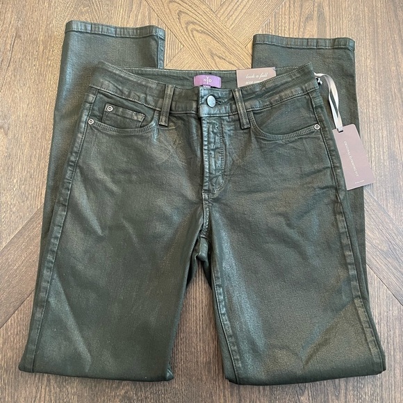 NYDJ shiny gray skinny jeans size 4 - Picture 1 of 5